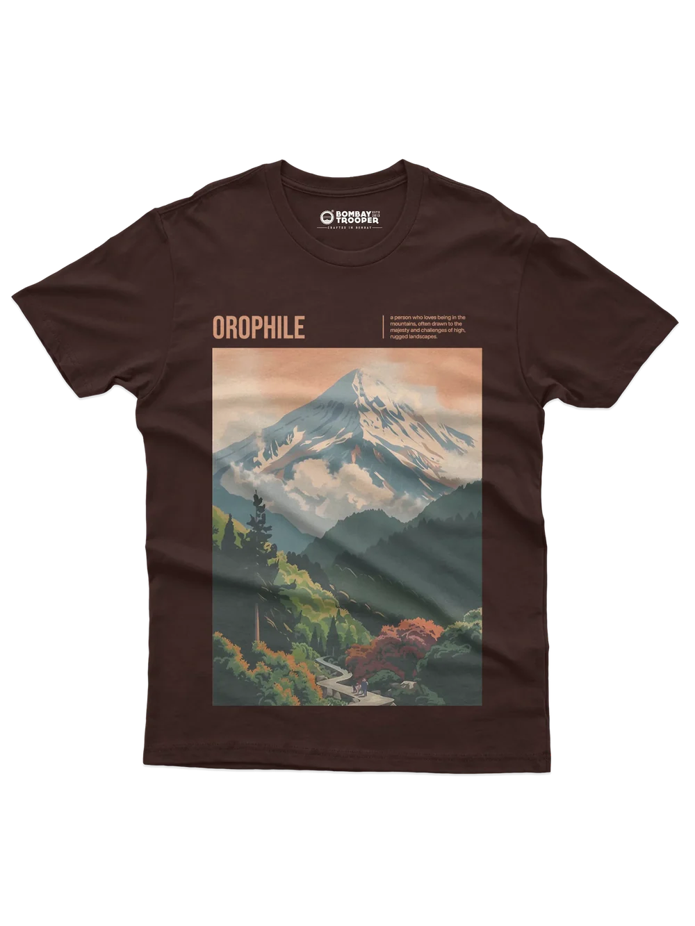 Orophile Mountains Art Graphic T-shirt