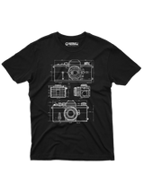 Vintage Camera Printed T-shirt